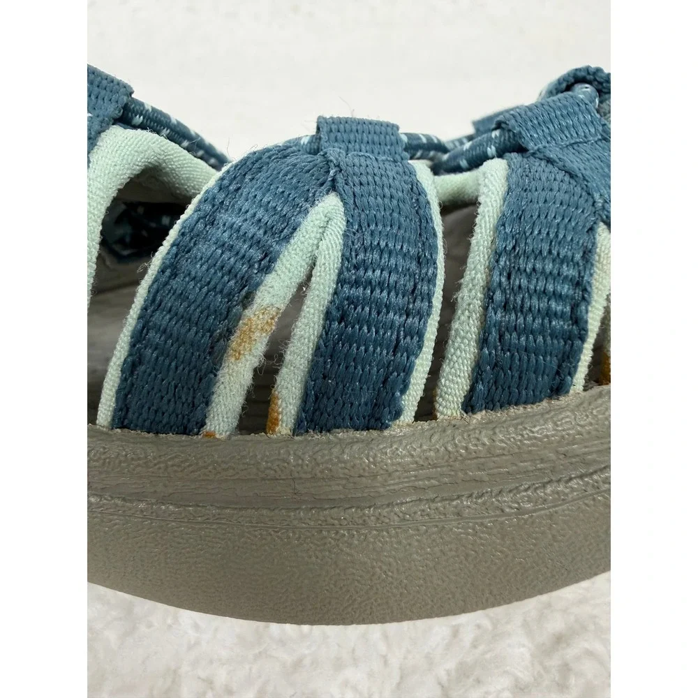 Keen Waterproof Sandals Kids Size 1 Blue Sport Hiking Bungee Strappy‎ 1012310